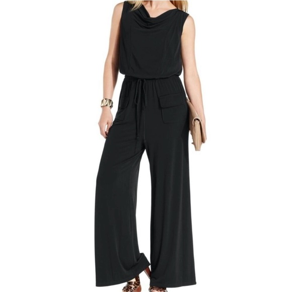 Vince Camuto Pants - Vince Camuto Midnight Navy Sleeveless Jumpsuit
